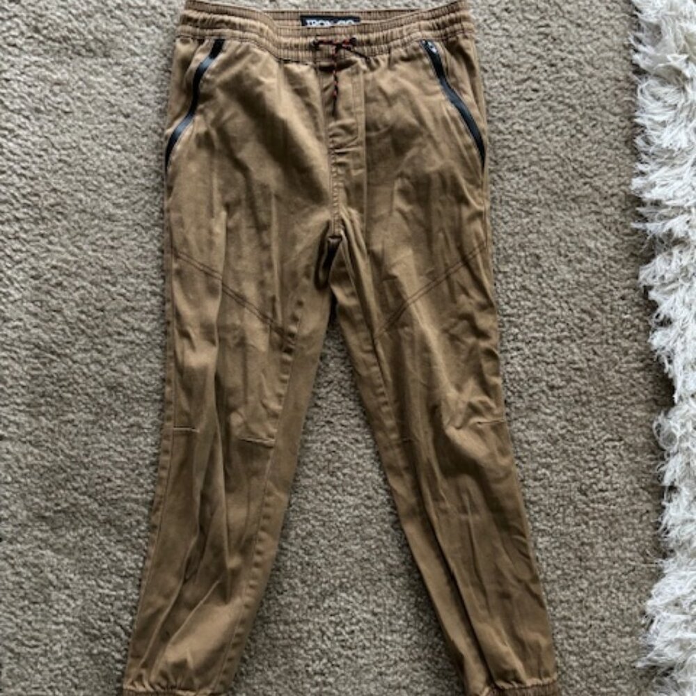 Boys Khaki Joggers Size M (10-12)